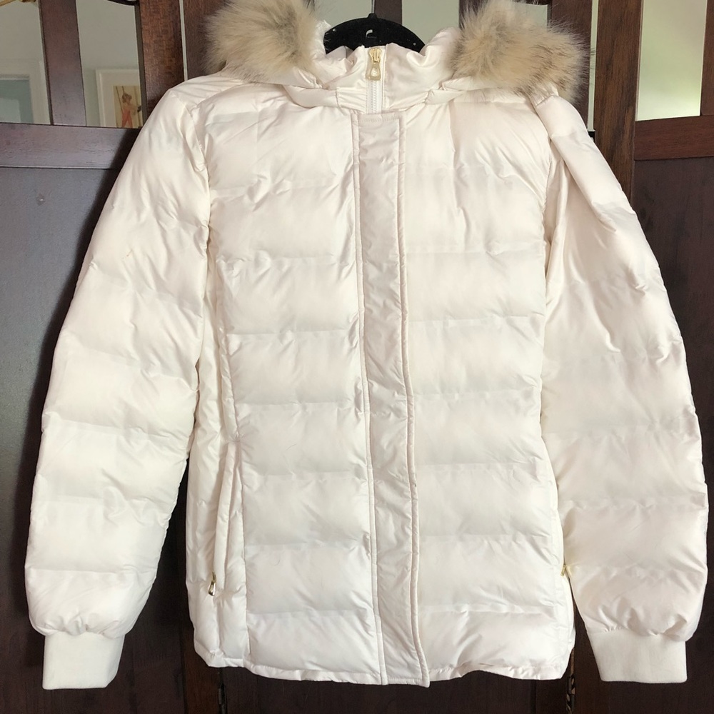 NWT White puffer coat
